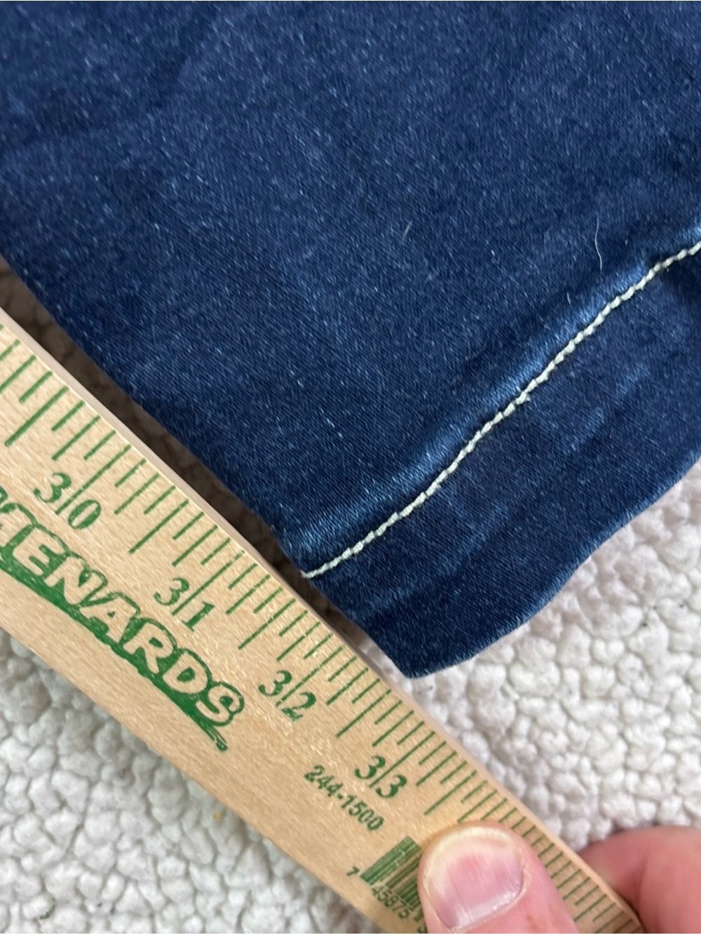 INC Denim Boot Leg Curvy Fit Women’s Stretch Size 8 Dark Wash Flap Pocket Jeans - Picture 7 of 15